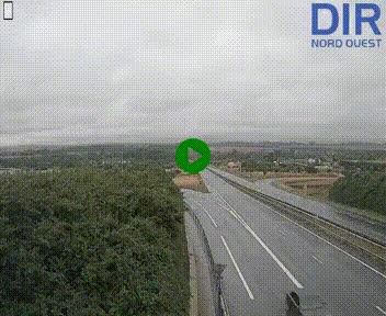 Webcam au début de l'A84 sur le périphérique Ouest de Caen (N814) à hauteur de la sortie 9, Porte de Bretagne