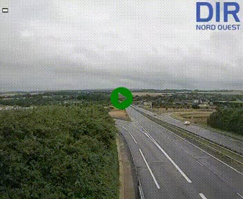 Webcam au début de l'A84 sur le périphérique Ouest de Caen (N814) à hauteur de la sortie 9, Porte de Bretagne