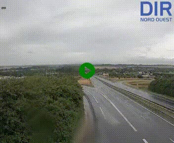 Webcam au début de l'A84 sur le périphérique Ouest de Caen (N814) à hauteur de la sortie 9, Porte de Bretagne