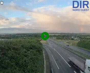 Webcam au début de l'A84 sur le périphérique Ouest de Caen (N814) à hauteur de la sortie 9, Porte de Bretagne