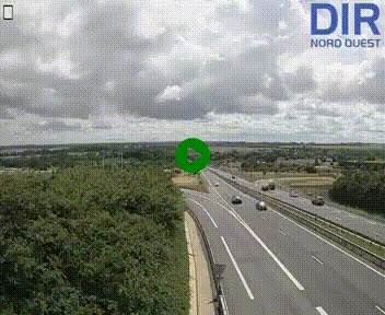 Webcam au début de l'A84 sur le périphérique Ouest de Caen (N814) à hauteur de la sortie 9, Porte de Bretagne