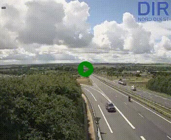 Webcam au début de l'A84 sur le périphérique Ouest de Caen (N814) à hauteur de la sortie 9, Porte de Bretagne
