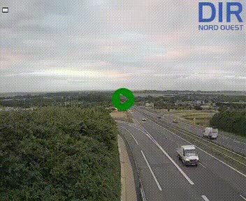 Webcam au début de l'A84 sur le périphérique Ouest de Caen (N814) à hauteur de la sortie 9, Porte de Bretagne