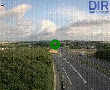 Webcam au début de l'A84 sur le périphérique Ouest de Caen (N814) à hauteur de la sortie 9, Porte de Bretagne