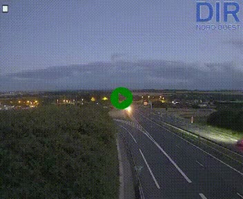 Webcam au début de l'A84 sur le périphérique Ouest de Caen (N814) à hauteur de la sortie 9, Porte de Bretagne