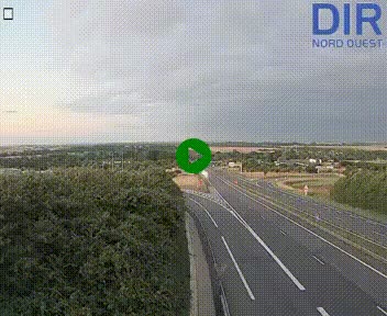 Webcam au début de l'A84 sur le périphérique Ouest de Caen (N814) à hauteur de la sortie 9, Porte de Bretagne