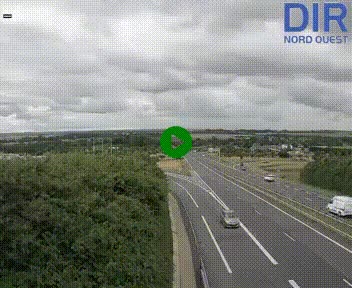 Webcam au début de l'A84 sur le périphérique Ouest de Caen (N814) à hauteur de la sortie 9, Porte de Bretagne