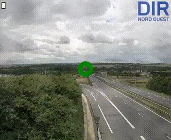 Webcam au début de l'A84 sur le périphérique Ouest de Caen (N814) à hauteur de la sortie 9, Porte de Bretagne