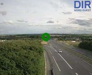 Webcam au début de l'A84 sur le périphérique Ouest de Caen (N814) à hauteur de la sortie 9, Porte de Bretagne