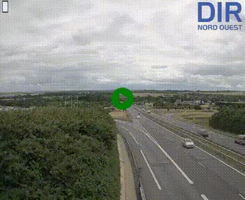 Webcam au début de l'A84 sur le périphérique Ouest de Caen (N814) à hauteur de la sortie 9, Porte de Bretagne