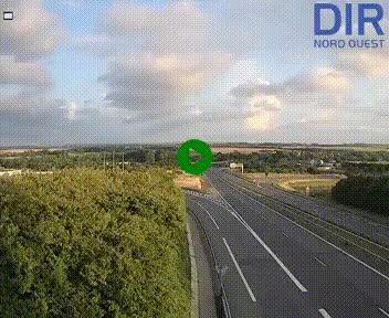 Webcam au début de l'A84 sur le périphérique Ouest de Caen (N814) à hauteur de la sortie 9, Porte de Bretagne