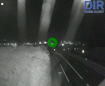 Webcam au début de l'A84 sur le périphérique Ouest de Caen (N814) à hauteur de la sortie 9, Porte de Bretagne