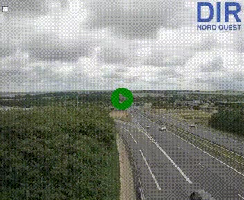 Webcam au début de l'A84 sur le périphérique Ouest de Caen (N814) à hauteur de la sortie 9, Porte de Bretagne
