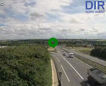 Webcam au début de l'A84 sur le périphérique Ouest de Caen (N814) à hauteur de la sortie 9, Porte de Bretagne