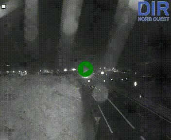 Webcam au début de l'A84 sur le périphérique Ouest de Caen (N814) à hauteur de la sortie 9, Porte de Bretagne
