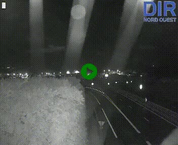 Webcam au début de l'A84 sur le périphérique Ouest de Caen (N814) à hauteur de la sortie 9, Porte de Bretagne