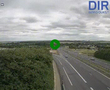 Webcam au début de l'A84 sur le périphérique Ouest de Caen (N814) à hauteur de la sortie 9, Porte de Bretagne