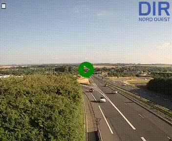 Webcam au début de l'A84 sur le périphérique Ouest de Caen (N814) à hauteur de la sortie 9, Porte de Bretagne