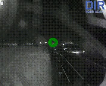 Webcam au début de l'A84 sur le périphérique Ouest de Caen (N814) à hauteur de la sortie 9, Porte de Bretagne