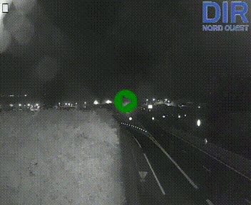 Webcam au début de l'A84 sur le périphérique Ouest de Caen (N814) à hauteur de la sortie 9, Porte de Bretagne