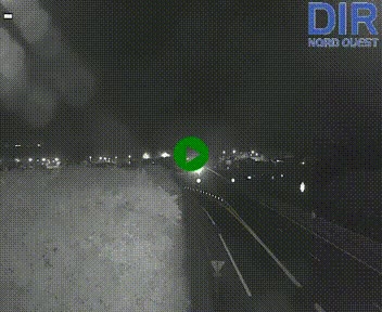 Webcam au début de l'A84 sur le périphérique Ouest de Caen (N814) à hauteur de la sortie 9, Porte de Bretagne