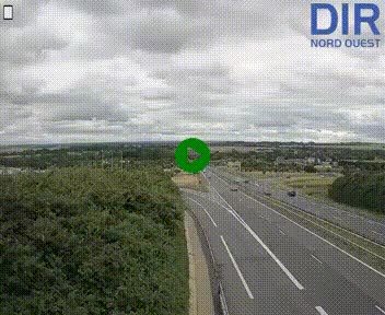 Webcam au début de l'A84 sur le périphérique Ouest de Caen (N814) à hauteur de la sortie 9, Porte de Bretagne