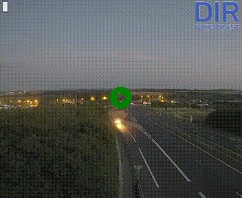 Webcam au début de l'A84 sur le périphérique Ouest de Caen (N814) à hauteur de la sortie 9, Porte de Bretagne
