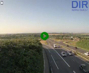 Webcam au début de l'A84 sur le périphérique Ouest de Caen (N814) à hauteur de la sortie 9, Porte de Bretagne