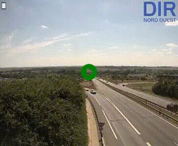 Webcam au début de l'A84 sur le périphérique Ouest de Caen (N814) à hauteur de la sortie 9, Porte de Bretagne