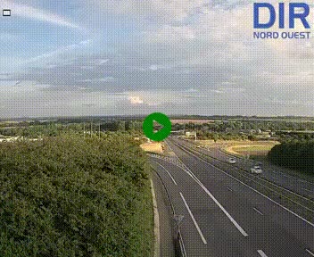 Webcam au début de l'A84 sur le périphérique Ouest de Caen (N814) à hauteur de la sortie 9, Porte de Bretagne