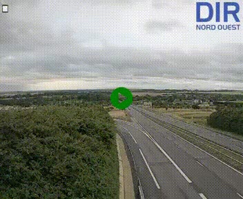 Webcam au début de l'A84 sur le périphérique Ouest de Caen (N814) à hauteur de la sortie 9, Porte de Bretagne