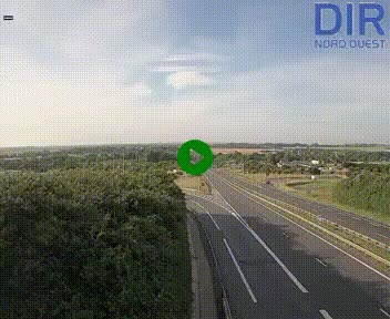 Webcam au début de l'A84 sur le périphérique Ouest de Caen (N814) à hauteur de la sortie 9, Porte de Bretagne