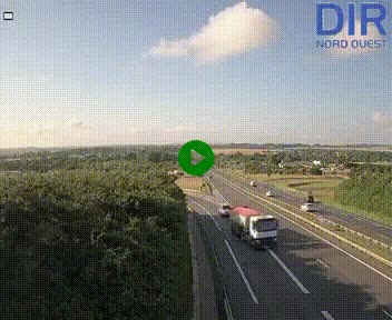 Webcam au début de l'A84 sur le périphérique Ouest de Caen (N814) à hauteur de la sortie 9, Porte de Bretagne