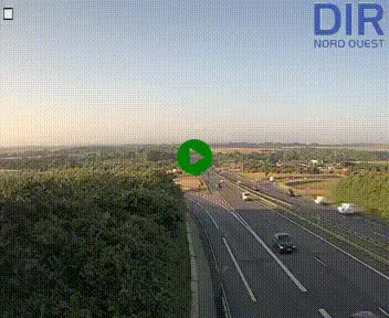 Webcam au début de l'A84 sur le périphérique Ouest de Caen (N814) à hauteur de la sortie 9, Porte de Bretagne