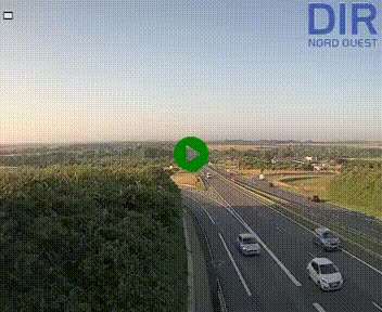 Webcam au début de l'A84 sur le périphérique Ouest de Caen (N814) à hauteur de la sortie 9, Porte de Bretagne