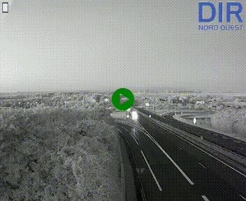 Webcam au début de l'A84 sur le périphérique Ouest de Caen (N814) à hauteur de la sortie 9, Porte de Bretagne