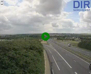 Webcam au début de l'A84 sur le périphérique Ouest de Caen (N814) à hauteur de la sortie 9, Porte de Bretagne