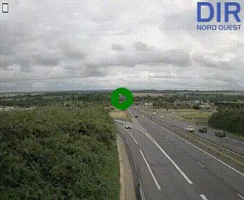 Webcam au début de l'A84 sur le périphérique Ouest de Caen (N814) à hauteur de la sortie 9, Porte de Bretagne