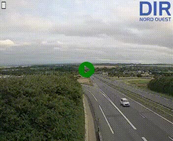 Webcam au début de l'A84 sur le périphérique Ouest de Caen (N814) à hauteur de la sortie 9, Porte de Bretagne
