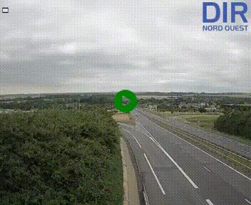Webcam au début de l'A84 sur le périphérique Ouest de Caen (N814) à hauteur de la sortie 9, Porte de Bretagne
