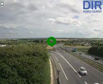 Webcam au début de l'A84 sur le périphérique Ouest de Caen (N814) à hauteur de la sortie 9, Porte de Bretagne