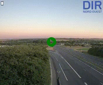 Webcam au début de l'A84 sur le périphérique Ouest de Caen (N814) à hauteur de la sortie 9, Porte de Bretagne