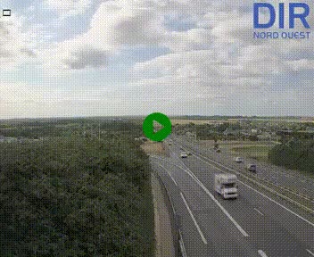 Webcam au début de l'A84 sur le périphérique Ouest de Caen (N814) à hauteur de la sortie 9, Porte de Bretagne