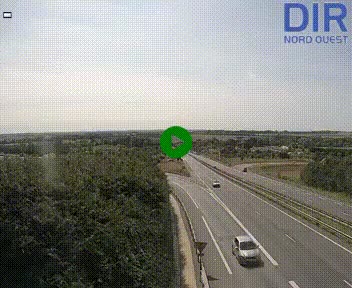 Webcam au début de l'A84 sur le périphérique Ouest de Caen (N814) à hauteur de la sortie 9, Porte de Bretagne