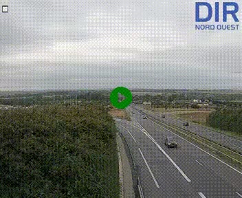 Webcam au début de l'A84 sur le périphérique Ouest de Caen (N814) à hauteur de la sortie 9, Porte de Bretagne
