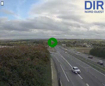 Webcam au début de l'A84 sur le périphérique Ouest de Caen (N814) à hauteur de la sortie 9, Porte de Bretagne