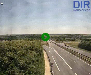 <h2>Webcam au début de l'A84 sur le périphérique Ouest de Caen (N814) à hauteur de la sortie 9, Porte de Bretagne</h2>