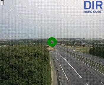 <h2>Webcam au début de l'A84 sur le périphérique Ouest de Caen (N814) à hauteur de la sortie 9, Porte de Bretagne</h2>