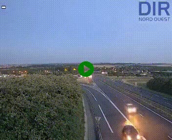 <h2>Webcam au début de l'A84 sur le périphérique Ouest de Caen (N814) à hauteur de la sortie 9, Porte de Bretagne</h2>