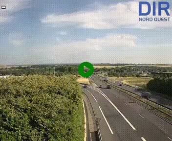 <h2>Webcam au début de l'A84 sur le périphérique Ouest de Caen (N814) à hauteur de la sortie 9, Porte de Bretagne</h2>